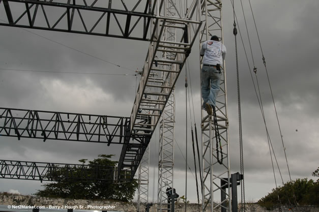 The Aqueduct Venue Under Construction - Saturday, January 20th - 10th Anniversary - Air Jamaica Jazz & Blues Festival 2007 - The Art of Music - Tuesday, January 23 - Saturday, January 27, 2007, The Aqueduct on Rose Hall, Montego Bay, Jamaica - Negril Travel Guide, Negril Jamaica WI - http://www.negriltravelguide.com - info@negriltravelguide.com...!