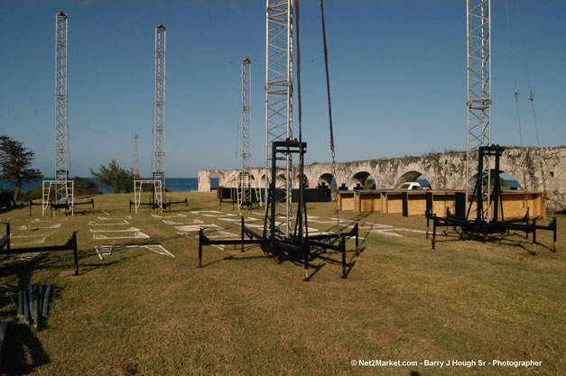 TurnKey Production's Office & Aqueduct Venue Under Construction - Tuesday, January 16th - 10th Anniversary - Air Jamaica Jazz & Blues Festival 2007 - The Art of Music - Tuesday, January 23 - Saturday, January 27, 2007, The Aqueduct on Rose Hall, Montego Bay, Jamaica - Negril Travel Guide, Negril Jamaica WI - http://www.negriltravelguide.com - info@negriltravelguide.com...!