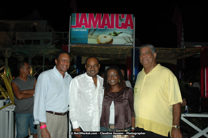 The Hon. Orette Bruce Goldwin, M.P., Prime Minister of Jamaica, Minister of Tourism, Hon. Edmund Bartlett, and Director of Tourism, Basil Smith at the Air Jamaica Jazz and Blues Festival 2008 The Art of Music - Ridday, January 25, 2008 - Air Jamaica Jazz & Blues 2008 The Art of Music venue at the Aqaueduct on Rose Hall Resort & Counrty Club, Montego Bay, St. James, Jamaica W.I. - Thursday, January 24 - Saturday, January 26, 2008 - Photographs by Net2Market.com - Claudine Housen & Barry J. Hough Sr, Photographers - Negril Travel Guide, Negril Jamaica WI - http://www.negriltravelguide.com - info@negriltravelguide.com...!