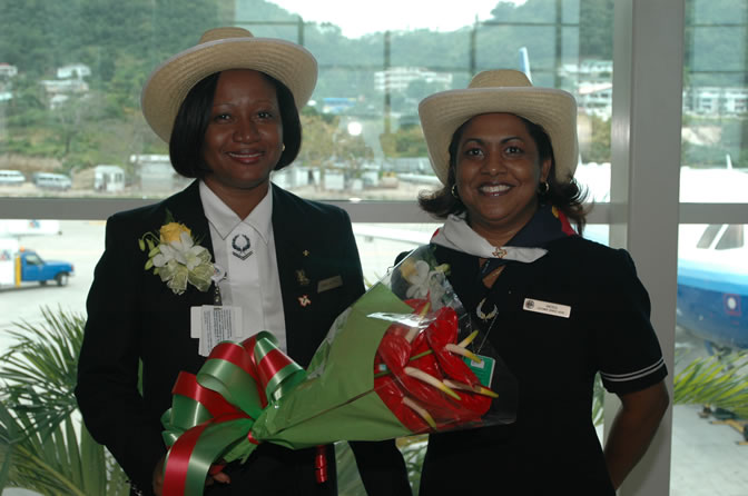 Inaugural Flight - American Airlines - Two New International Routes - Service Between Montego Bay, Jamaica & Dallas/Fort Worth, Texas - Gate 12 - Sangster International Airport, Montego Bay, St. James, Jamaica W.I. - February 3, 2006 - Negril Travel Guide, Negril Jamaica WI - http://www.negriltravelguide.com - info@negriltravelguide.com...!