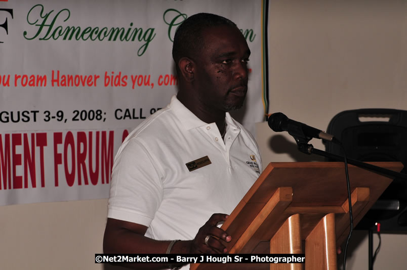 Investment & Business Forum - Brand Jamaica @ Grand Palladium Resort & Spa [Fiesta] - Friday, August 8, 2008 - Hanover Homecoming Foundation LTD Jamaica - Wherever you roam ... Hanover bids you ... come HOME - Sunday, August 3 to Saturday, August 9, 2008 - Hanover Jamaica - Photographs by Net2Market.com - Barry J. Hough Sr. Photojournalist/Photograper - Photographs taken with a Nikon D300 - Negril Travel Guide, Negril Jamaica WI - http://www.negriltravelguide.com - info@negriltravelguide.com...!