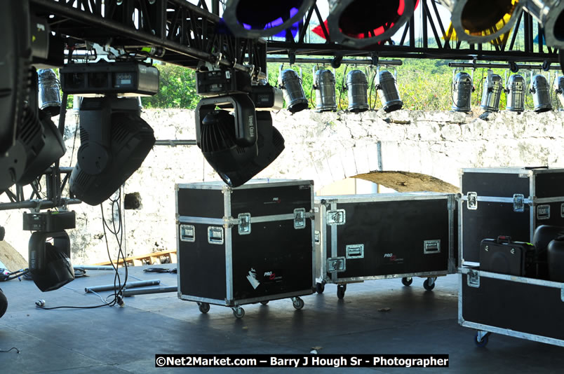 Preparations at the Venue - Jamaica Jazz and Blues Festival 2009, Thursday, January 15, 2009 - Venue at the Aqueduct on Rose Hall Resort &amp; Country Club, Montego Bay, Jamaica - Thursday, January 22 - Saturday, January 24, 2009 - Photographs by Net2Market.com - Barry J. Hough Sr, Photographer/Photojournalist - Negril Travel Guide, Negril Jamaica WI - http://www.negriltravelguide.com - info@negriltravelguide.com...!