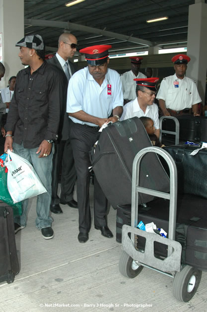 Minister of Tourism, Hon. Edmund Bartlett - Director of Tourism, Basil Smith, and Mayor of Montego Bay, Councillor Charles Sinclair Launch of Winter Tourism Season at Sangster International Airport, Saturday, December 15, 2007 - Sangster International Airport - MBJ Airports Limited, Montego Bay, Jamaica W.I. - Photographs by Net2Market.com - Barry J. Hough Sr, Photographer - Negril Travel Guide, Negril Jamaica WI - http://www.negriltravelguide.com - info@negriltravelguide.com...!