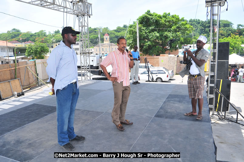 Lucea Cross the Harbour @ Lucea Car Park - All Day Event - Cross the Harbour Swim, Boat Rides, and Entertainment for the Family - Concert Featuring: Bushman, George Nooksl, Little Hero, Bushi One String, Dog Rice and many local Artists - Friday, August 1, 2008 - Lucea, Hanover Jamaica - Photographs by Net2Market.com - Barry J. Hough Sr. Photojournalist/Photograper - Photographs taken with a Nikon D300 - Negril Travel Guide, Negril Jamaica WI - http://www.negriltravelguide.com - info@negriltravelguide.com...!