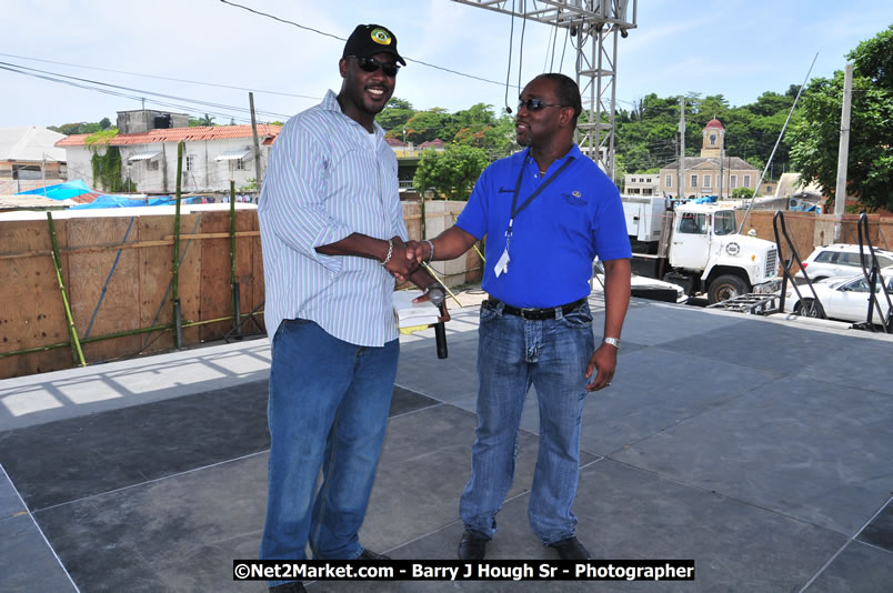 Lucea Cross the Harbour @ Lucea Car Park - All Day Event - Cross the Harbour Swim, Boat Rides, and Entertainment for the Family - Concert Featuring: Bushman, George Nooksl, Little Hero, Bushi One String, Dog Rice and many local Artists - Friday, August 1, 2008 - Lucea, Hanover Jamaica - Photographs by Net2Market.com - Barry J. Hough Sr. Photojournalist/Photograper - Photographs taken with a Nikon D300 - Negril Travel Guide, Negril Jamaica WI - http://www.negriltravelguide.com - info@negriltravelguide.com...!