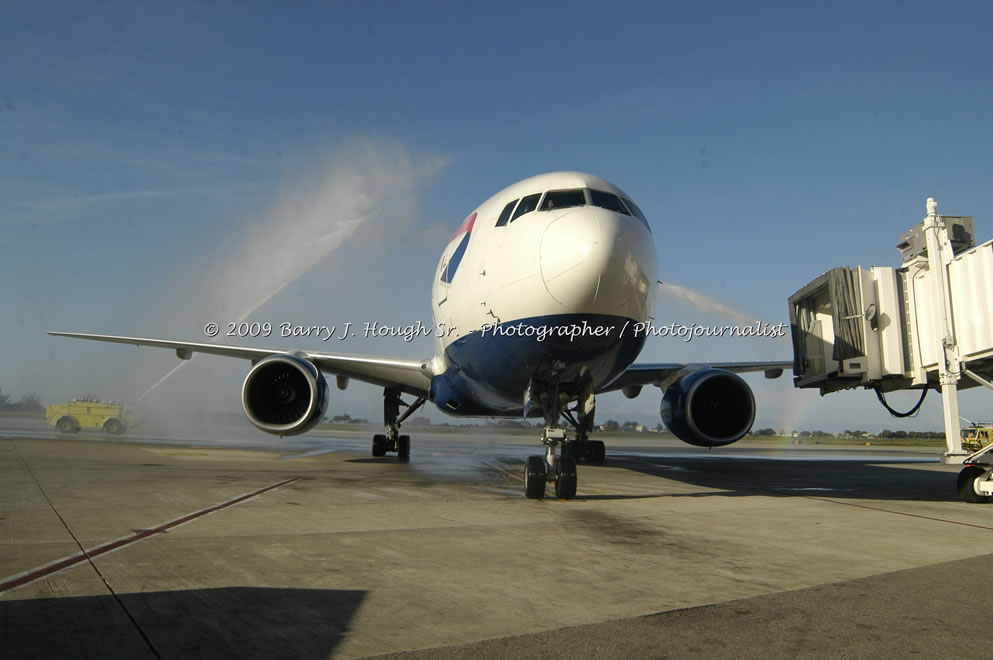  British Airways Inaugurates New Scheduled Service from London Gatwick Airport to Sangster International Airport, Montego Bay, Jamaica, Thursday, October 29, 2009 - Photographs by Barry J. Hough Sr. Photojournalist/Photograper - Photographs taken with a Nikon D70, D100, or D300 - Negril Travel Guide, Negril Jamaica WI - http://www.negriltravelguide.com - info@negriltravelguide.com...!