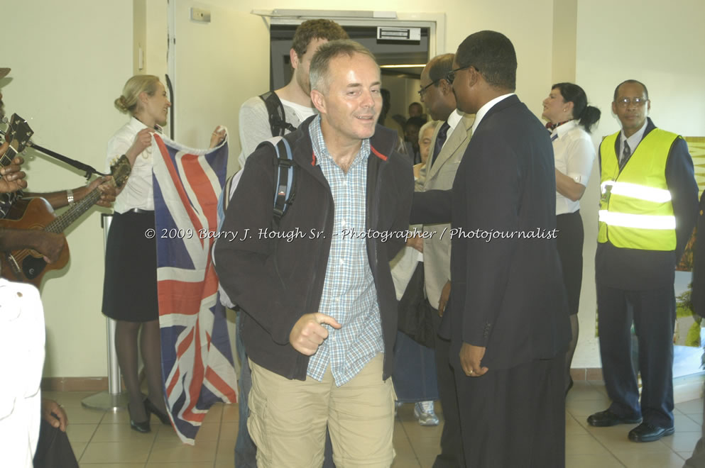  British Airways Inaugurates New Scheduled Service from London Gatwick Airport to Sangster International Airport, Montego Bay, Jamaica, Thursday, October 29, 2009 - Photographs by Barry J. Hough Sr. Photojournalist/Photograper - Photographs taken with a Nikon D70, D100, or D300 - Negril Travel Guide, Negril Jamaica WI - http://www.negriltravelguide.com - info@negriltravelguide.com...!