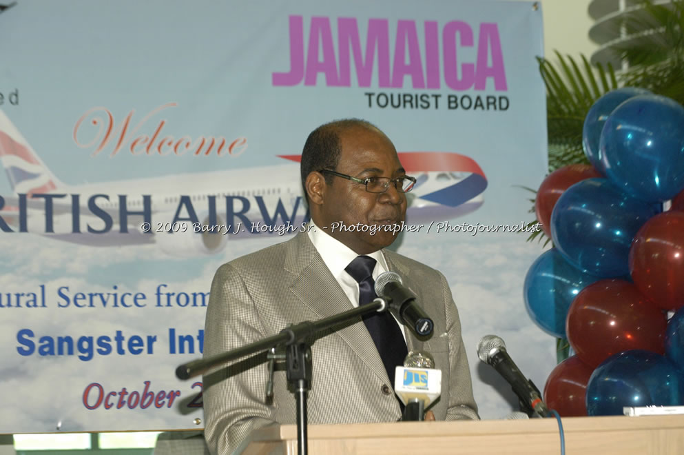  British Airways Inaugurates New Scheduled Service from London Gatwick Airport to Sangster International Airport, Montego Bay, Jamaica, Thursday, October 29, 2009 - Photographs by Barry J. Hough Sr. Photojournalist/Photograper - Photographs taken with a Nikon D70, D100, or D300 - Negril Travel Guide, Negril Jamaica WI - http://www.negriltravelguide.com - info@negriltravelguide.com...!