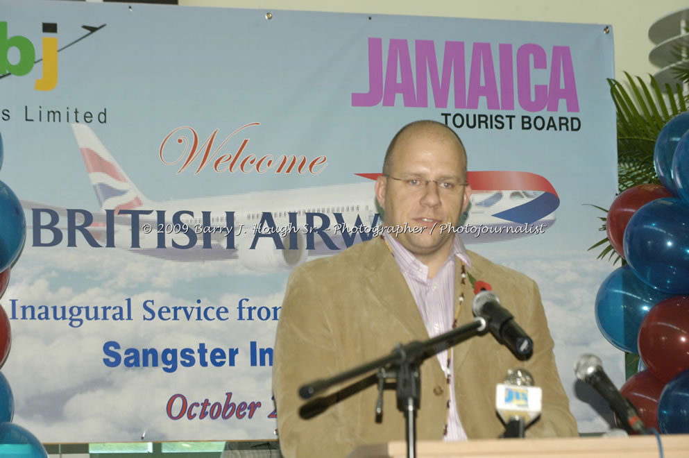  British Airways Inaugurates New Scheduled Service from London Gatwick Airport to Sangster International Airport, Montego Bay, Jamaica, Thursday, October 29, 2009 - Photographs by Barry J. Hough Sr. Photojournalist/Photograper - Photographs taken with a Nikon D70, D100, or D300 - Negril Travel Guide, Negril Jamaica WI - http://www.negriltravelguide.com - info@negriltravelguide.com...!