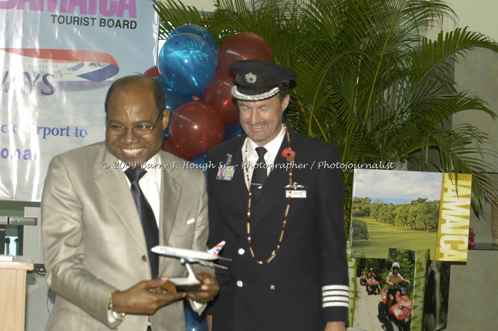  British Airways Inaugurates New Scheduled Service from London Gatwick Airport to Sangster International Airport, Montego Bay, Jamaica, Thursday, October 29, 2009 - Photographs by Barry J. Hough Sr. Photojournalist/Photograper - Photographs taken with a Nikon D70, D100, or D300 - Negril Travel Guide, Negril Jamaica WI - http://www.negriltravelguide.com - info@negriltravelguide.com...!