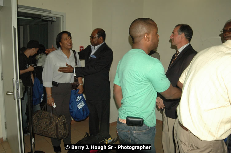 JetBue Airways' Inaugural Air Service between Sangster International Airport, Montego Bay and John F. Kennedy Airport, New York at MBJ Airports Sangster International Airport, Montego Bay, St. James, Jamaica - Thursday, May 21, 2009 - Photographs by Net2Market.com - Barry J. Hough Sr, Photographer/Photojournalist - Negril Travel Guide, Negril Jamaica WI - http://www.negriltravelguide.com - info@negriltravelguide.com...!