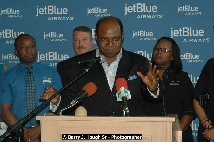 JetBue Airways' Inaugural Air Service between Sangster International Airport, Montego Bay and John F. Kennedy Airport, New York at MBJ Airports Sangster International Airport, Montego Bay, St. James, Jamaica - Thursday, May 21, 2009 - Photographs by Net2Market.com - Barry J. Hough Sr, Photographer/Photojournalist - Negril Travel Guide, Negril Jamaica WI - http://www.negriltravelguide.com - info@negriltravelguide.com...!