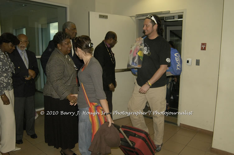 US Airways Inaugurtes New Service from Phoenix Sky Harbor International Airport to Sangster International Airport, Friday, December 18, 2009, Sangster International Airport, Montego Bay, St. James, Jamaica W.I. - Photographs by Net2Market.com - Barry J. Hough Sr, Photographer/Photojournalist - The Negril Travel Guide - Negril's and Jamaica's Number One Concert Photography Web Site with over 40,000 Jamaican Concert photographs Published -  Negril Travel Guide, Negril Jamaica WI - http://www.negriltravelguide.com - info@negriltravelguide.com...!