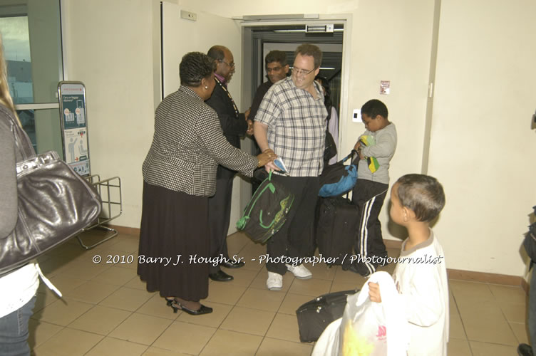 US Airways Inaugurtes New Service from Phoenix Sky Harbor International Airport to Sangster International Airport, Friday, December 18, 2009, Sangster International Airport, Montego Bay, St. James, Jamaica W.I. - Photographs by Net2Market.com - Barry J. Hough Sr, Photographer/Photojournalist - The Negril Travel Guide - Negril's and Jamaica's Number One Concert Photography Web Site with over 40,000 Jamaican Concert photographs Published -  Negril Travel Guide, Negril Jamaica WI - http://www.negriltravelguide.com - info@negriltravelguide.com...!