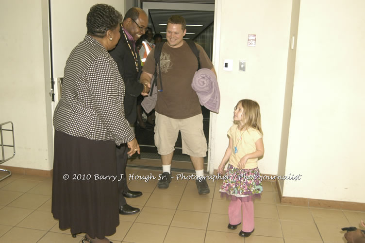 US Airways Inaugurtes New Service from Phoenix Sky Harbor International Airport to Sangster International Airport, Friday, December 18, 2009, Sangster International Airport, Montego Bay, St. James, Jamaica W.I. - Photographs by Net2Market.com - Barry J. Hough Sr, Photographer/Photojournalist - The Negril Travel Guide - Negril's and Jamaica's Number One Concert Photography Web Site with over 40,000 Jamaican Concert photographs Published -  Negril Travel Guide, Negril Jamaica WI - http://www.negriltravelguide.com - info@negriltravelguide.com...!