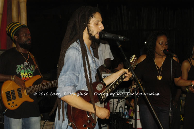 Julian Marley - Grammy Nominee & Son of the Legend Bob Marley - Live in Concert - Also featuring Ras Noble, Power Drill, Iron Head, & Robin Banks - Backing Band Roots Warrior, plus DJ Gemini @ One Love Reggae Concerts Series 09/10 @ Negril Escape Resort & Spa, February 2, 2010, One Love Drive, West End, Negril, Westmoreland, Jamaica W.I. - Photographs by Net2Market.com - Barry J. Hough Sr, Photographer/Photojournalist - The Negril Travel Guide - Negril's and Jamaica's Number One Concert Photography Web Site with over 40,000 Jamaican Concert photographs Published -  Negril Travel Guide, Negril Jamaica WI - http://www.negriltravelguide.com - info@negriltravelguide.com...!