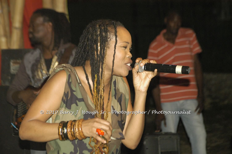 Queen Ifrica - Live In Concert - One Love Reggae Concert Series 09/10 @ Negril Escape Resort and Spa, January 5, 2010, One Love Drive, West End, Negril, Westmoreland, Jamaica W.I. - Photographs by Net2Market.com - Barry J. Hough Sr, Photographer/Photojournalist - Negril Travel Guide, Negril Jamaica WI - http://www.negriltravelguide.com - info@negriltravelguide.com...!