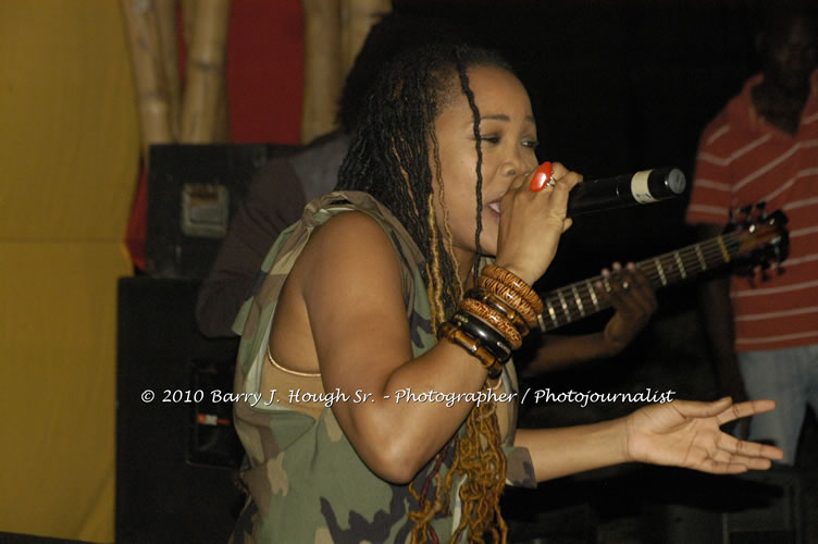 Queen Ifrica - Live In Concert - One Love Reggae Concert Series 09/10 @ Negril Escape Resort and Spa, January 5, 2010, One Love Drive, West End, Negril, Westmoreland, Jamaica W.I. - Photographs by Net2Market.com - Barry J. Hough Sr, Photographer/Photojournalist - Negril Travel Guide, Negril Jamaica WI - http://www.negriltravelguide.com - info@negriltravelguide.com...!