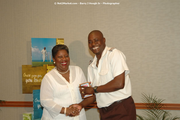 Red Cap Porters Awards - Minister of Tourism, Hon. Edmund Bartlett - Director of Tourism, Basil Smith - Friday, December 14, 2007 - Holiday Inn Sunspree, Montego Bay, Jamaica W.I. - Photographs by Net2Market.com - Barry J. Hough Sr, Photographer - Negril Travel Guide, Negril Jamaica WI - http://www.negriltravelguide.com - info@negriltravelguide.com...!