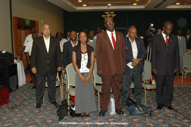 Red Cap Porters Awards - Minister of Tourism, Hon. Edmund Bartlett - Director of Tourism, Basil Smith - Friday, December 14, 2007 - Holiday Inn Sunspree, Montego Bay, Jamaica W.I. - Photographs by Net2Market.com - Barry J. Hough Sr, Photographer - Negril Travel Guide, Negril Jamaica WI - http://www.negriltravelguide.com - info@negriltravelguide.com...!