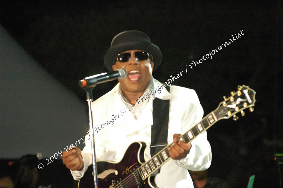 Tito Jackson @ Reggae Sumfest 2009 - International Night 2 - Tito Jackson, brother of the late King of Pop Michael Jackson performed live at Reggae Sumfest 2009. Reggae Sumfest 2009,Catherine Hall, Montego Bay, St. James, Jamaica W.I. - Saturday, July 25, 2009 - Reggae Sumfest 2009, July 19 - 25, 2009 - Photographs by Net2Market.com - Barry J. Hough Sr. Photojournalist/Photograper - Photographs taken with a Nikon D70, D100, or D300 - Negril Travel Guide, Negril Jamaica WI - http://www.negriltravelguide.com - info@negriltravelguide.com...!