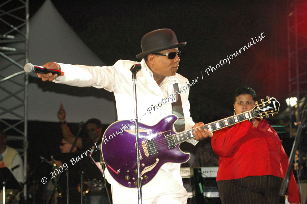 Tito Jackson @ Reggae Sumfest 2009 - International Night 2 - Tito Jackson, brother of the late King of Pop Michael Jackson performed live at Reggae Sumfest 2009. Reggae Sumfest 2009,Catherine Hall, Montego Bay, St. James, Jamaica W.I. - Saturday, July 25, 2009 - Reggae Sumfest 2009, July 19 - 25, 2009 - Photographs by Net2Market.com - Barry J. Hough Sr. Photojournalist/Photograper - Photographs taken with a Nikon D70, D100, or D300 - Negril Travel Guide, Negril Jamaica WI - http://www.negriltravelguide.com - info@negriltravelguide.com...!