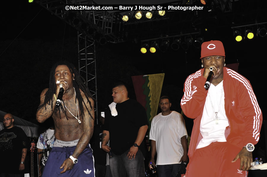 Lil Wayne @ Reggae Sumfest 2008 International Night 2, Catherine Hall, Montego Bay - Saturday, July 19, 2008 - Reggae Sumfest 2008 July 13 - July 19, 2008 - Photographs by Net2Market.com - Barry J. Hough Sr. Photojournalist/Photograper - Photographs taken with a Nikon D300 - Negril Travel Guide, Negril Jamaica WI - http://www.negriltravelguide.com - info@negriltravelguide.com...!