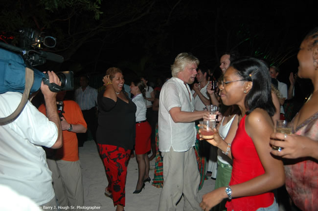 Half Moon Resort Party - Virgin Atlantic Inaugural Flight To Montego Bay, Jamaica Photos - Sir Richard Branson, President & Family, and 450 Passengers - Party Royal Pavillion at Half Moon Resort, Montego Bay, Jamaica - Monday, July 3, 2006 - Negril Travel Guide, Negril Jamaica WI - http://www.negriltravelguide.com - info@negriltravelguide.com...!